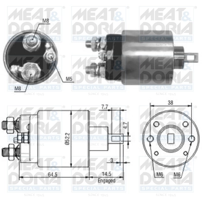 Solenoid Switch, starter